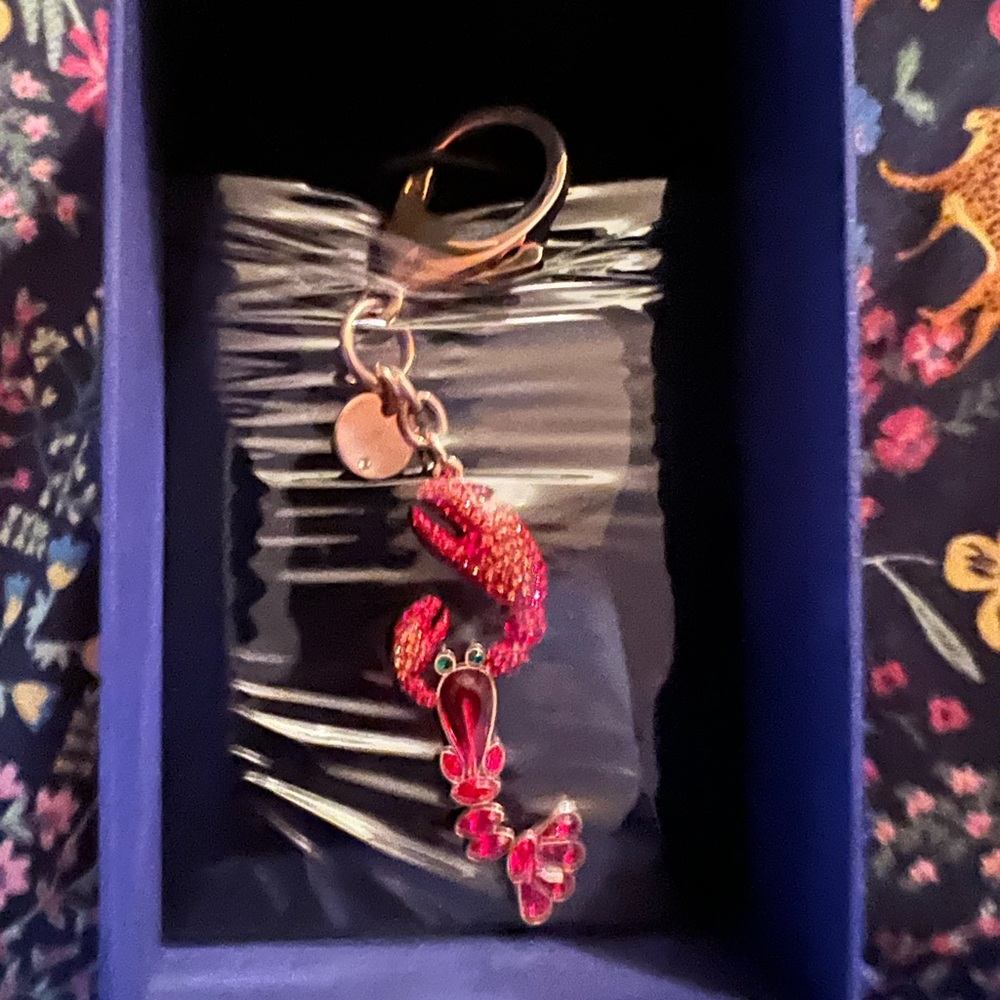 Swarovski Red Crystal Lobster bag charm